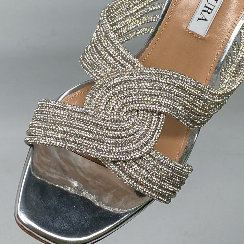 Aquazzura Gatsby Embellished Mules size 38 - Picture 8 of 16